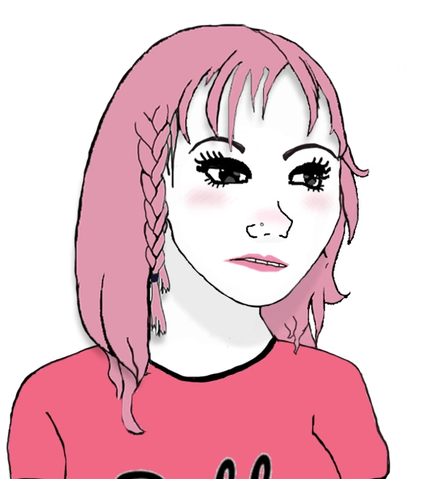 wojak/female wojaks/pink haired girl wojak/PinkHairedWojakGirl.png. 